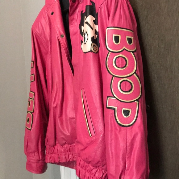Betty boop oversized leather jacket - Picture 2 of 3